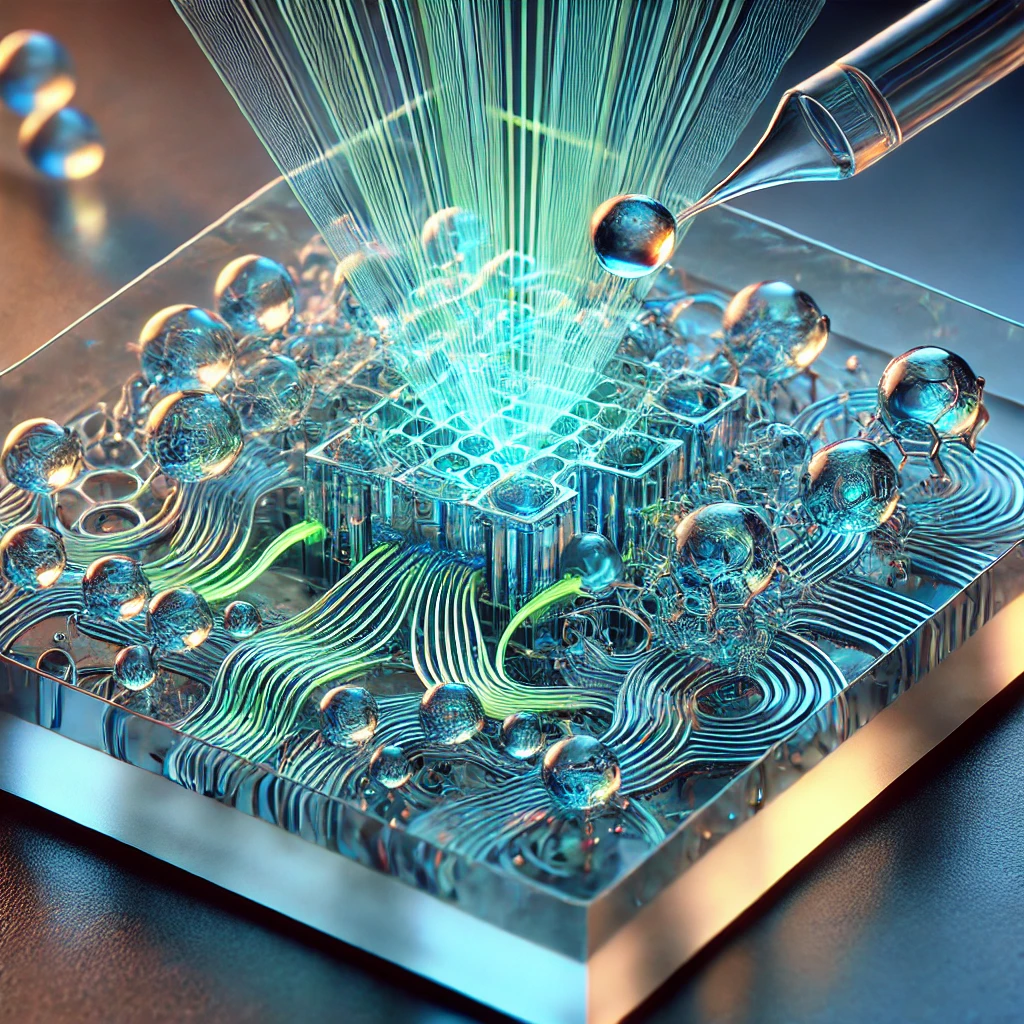 Microfluidic with CRT Ion Drives for molecular alignment