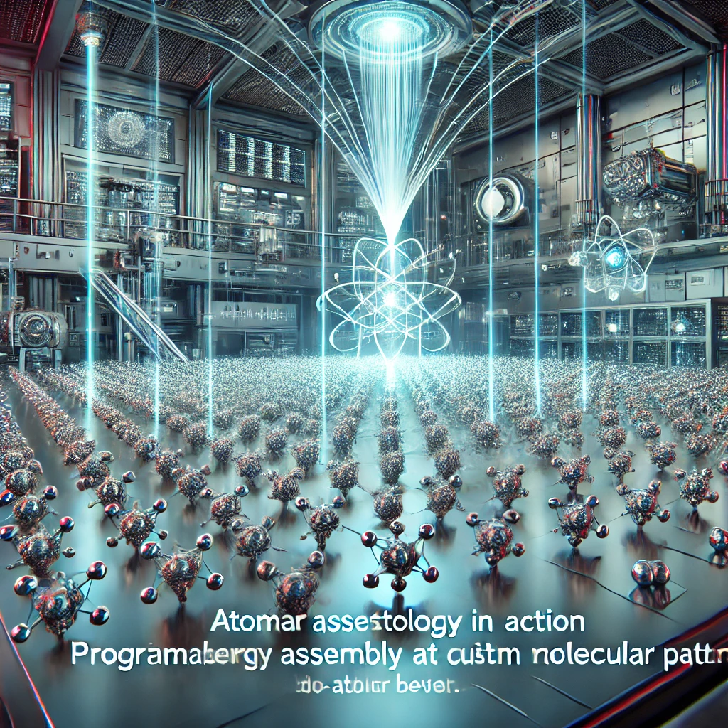 Visualization of Atom Beam guiding molecular assembly